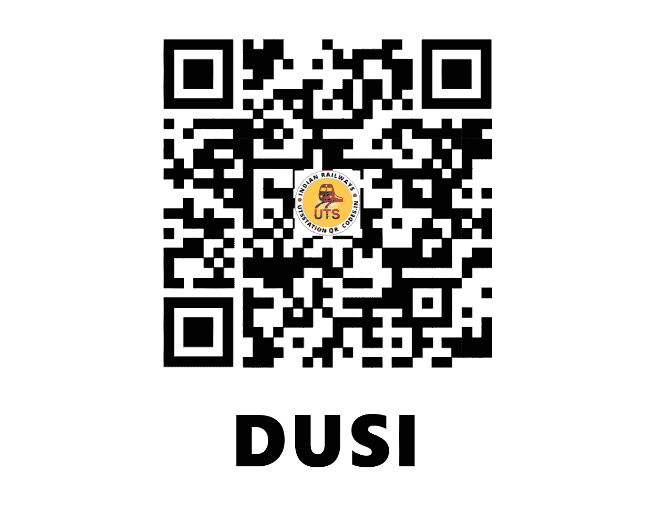 UTS QR Code for DUSI - DUSI (EO - ANDHRA PRADESH)